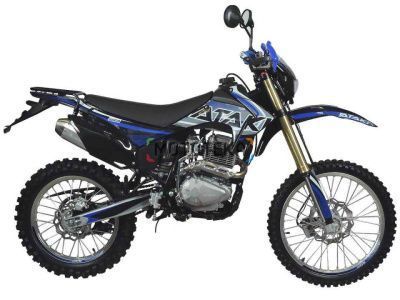 Мотоцикл кроссовый / эндуро ATAKI (Атаки) S003 300 (4T 175FMM) 21/18 (2024 г.) синий с ПТС