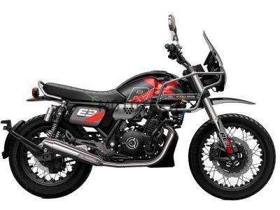Мотоцикл дорожный CYCLONE (Циклон) RE3 Scrambler (SR400 - A) 2024 черный с ПТС