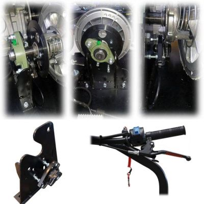 Комплект дисковых тормозов для мотобуксировщика Рыбак