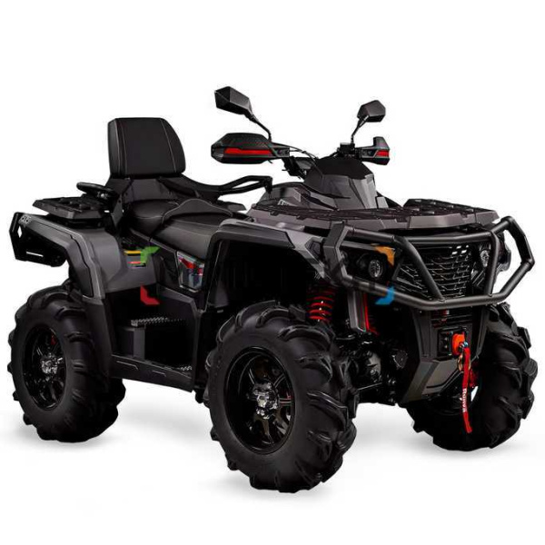 Квадроцикл AODES (Аодес) Pathcross ATV650L PRO EPS LCD двухместный серый с ПСМ | Мототека