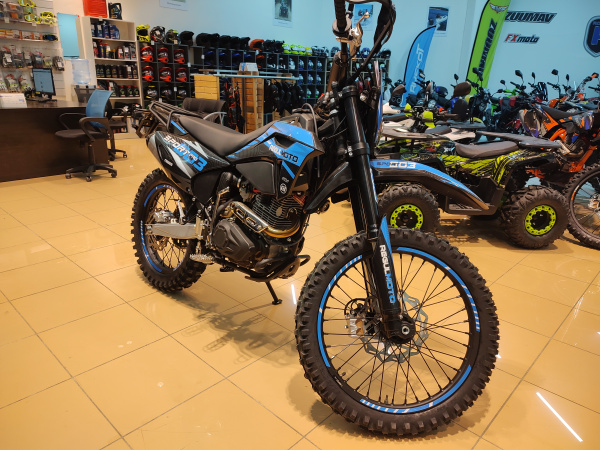 Мотоцикл кроссовый / эндуро Regulmoto (Регулмото) Sport - 003 PR PRO 300 (4 valves) 6 передач чёрный/синий с ПТС | Мототека