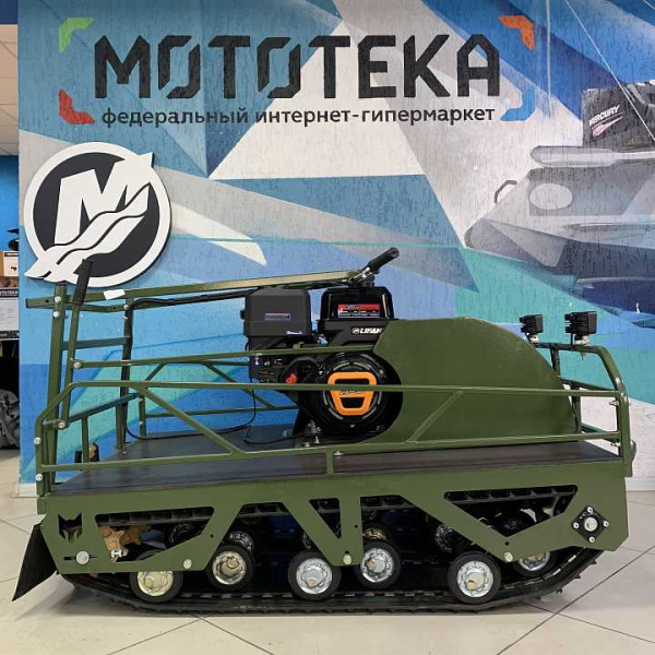 Мотобуксировщик Pomor (Помор) X2 K20 1550 с реверс - редуктором зелёный | Мототека
