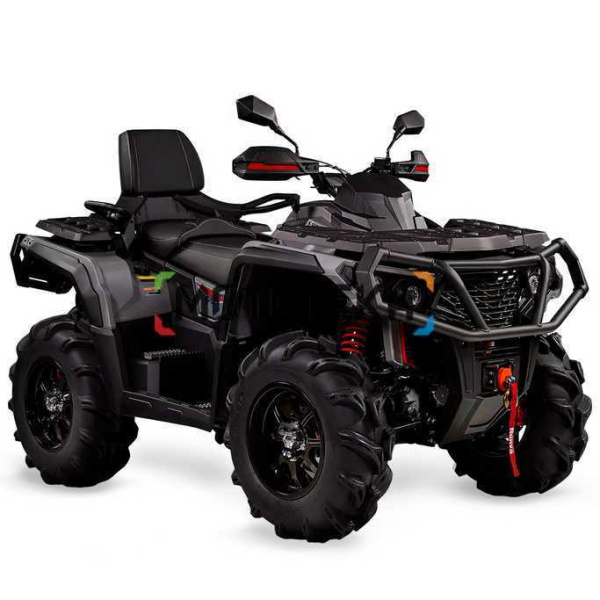 Квадроцикл AODES (Аодес) Pathcross ATV650L PRO EPS LCD двухместный серый с ПСМ | Мототека